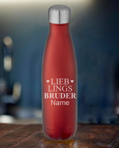 Isolierflasche rot Lieblings