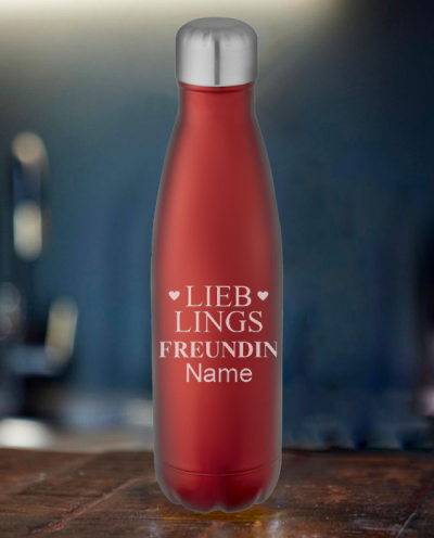 Isolierflasche rot Lieblings