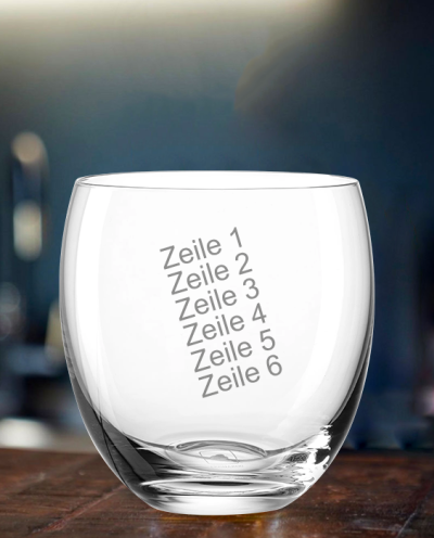 Teelichtglas [CHEERS] schräg