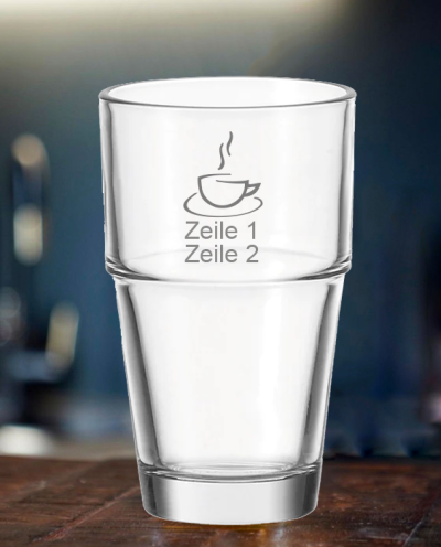 Latte Glas [SOLO] Kaffee 